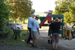 Endlich ist die alte Presse draußen